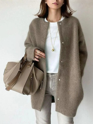 Abrigo cardigan Cachemira